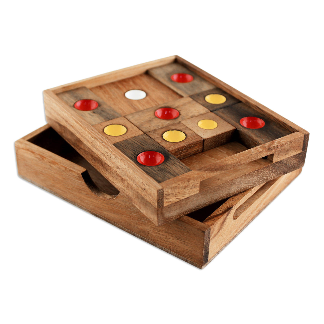 Handmade Rain Tree Wood Puzzle from Thailand - Escape