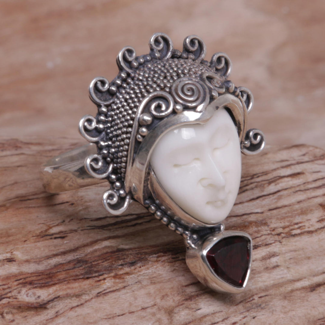 Saraswati Face in Red