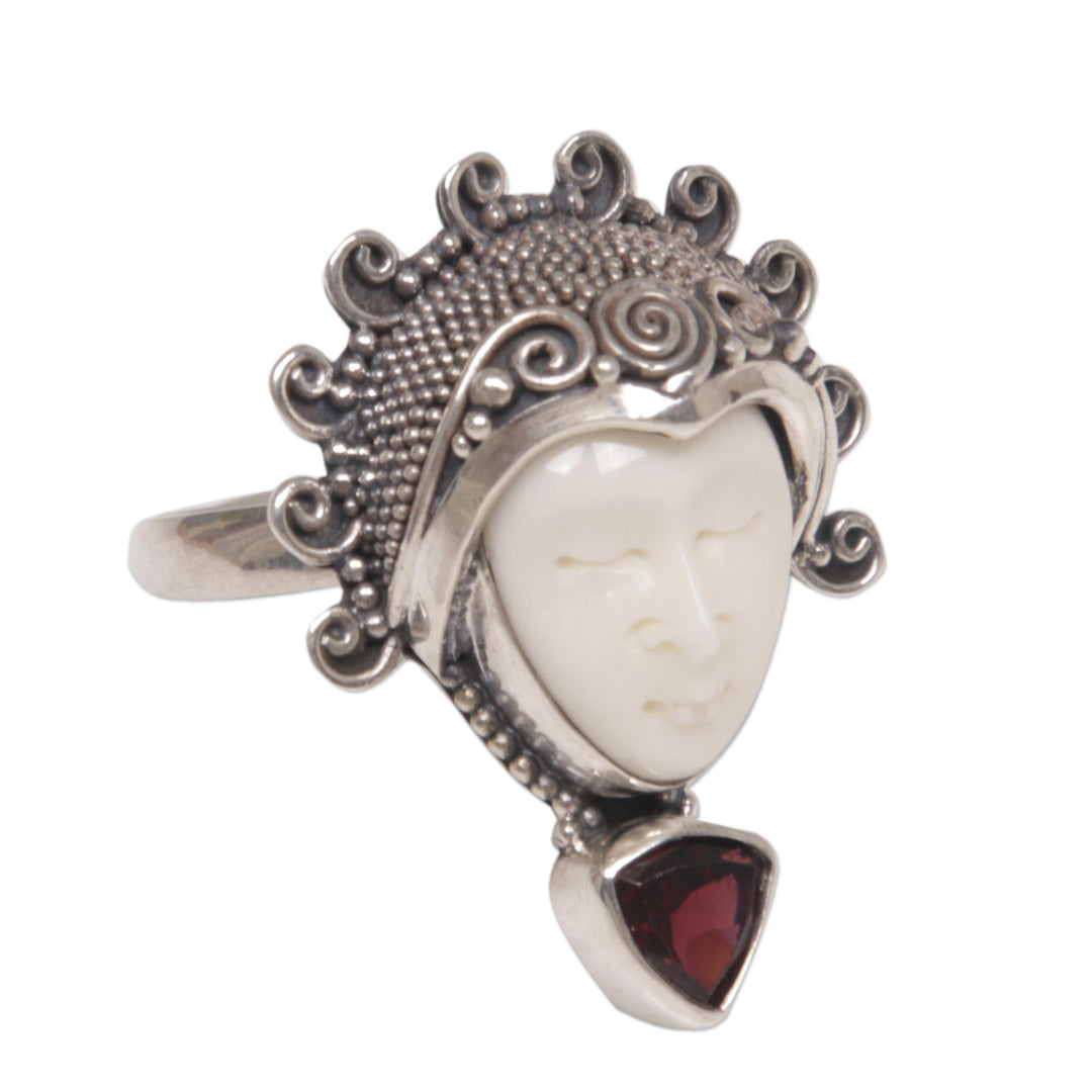 Saraswati Face in Red