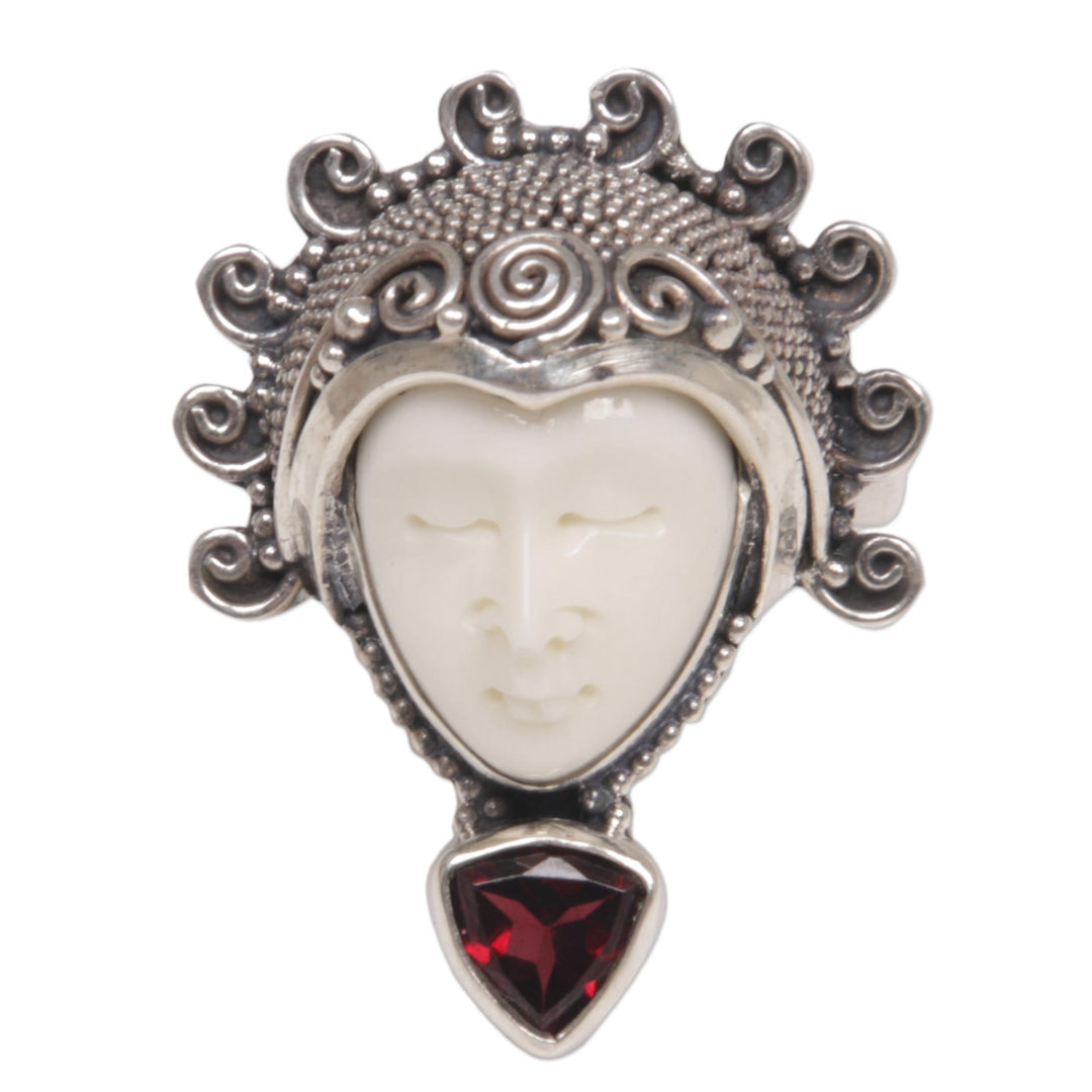 Saraswati Face in Red