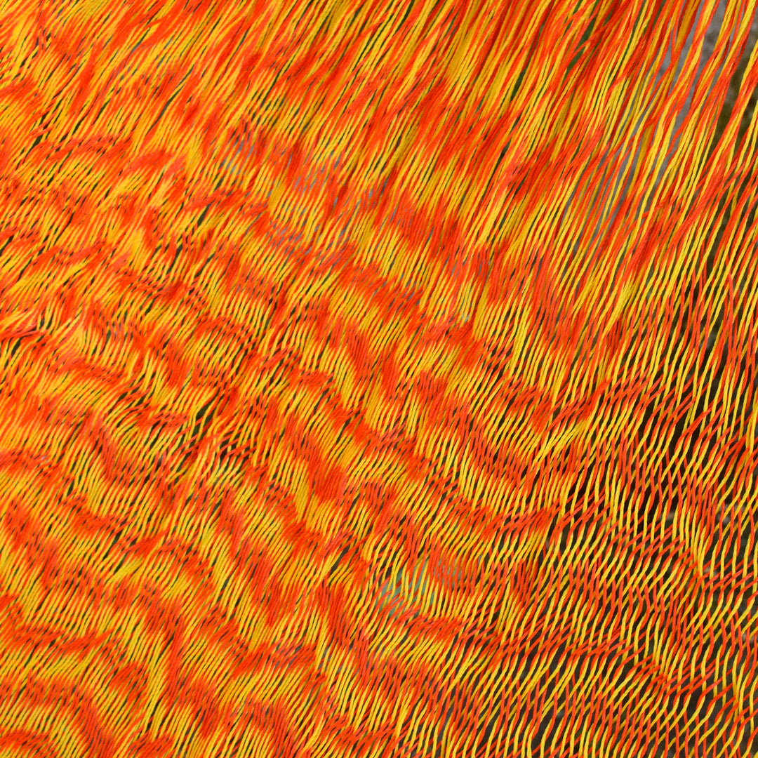 Nylon Rope Hammock in Daffodil and Tangerine (Single) Mexico - Daffodil Dreams