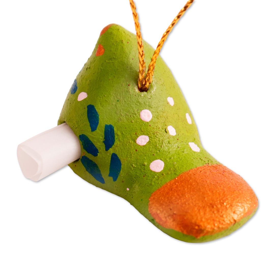 6 Handcrafted Christmas Dove Ceramic Messenger Ornaments - Christmas Messengers