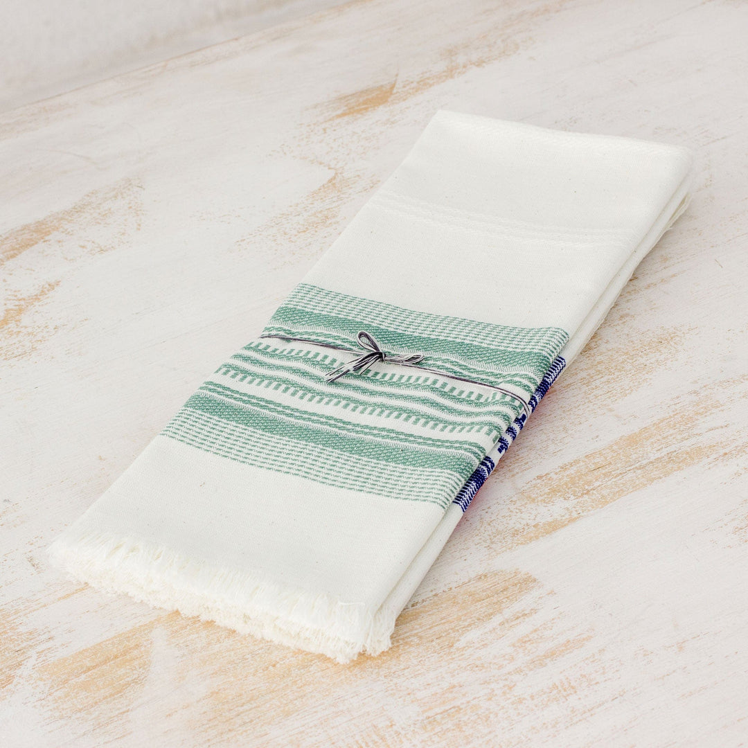 Multicolor 100% Cotton Dishtowels (Set of 3) - Village Fiesta