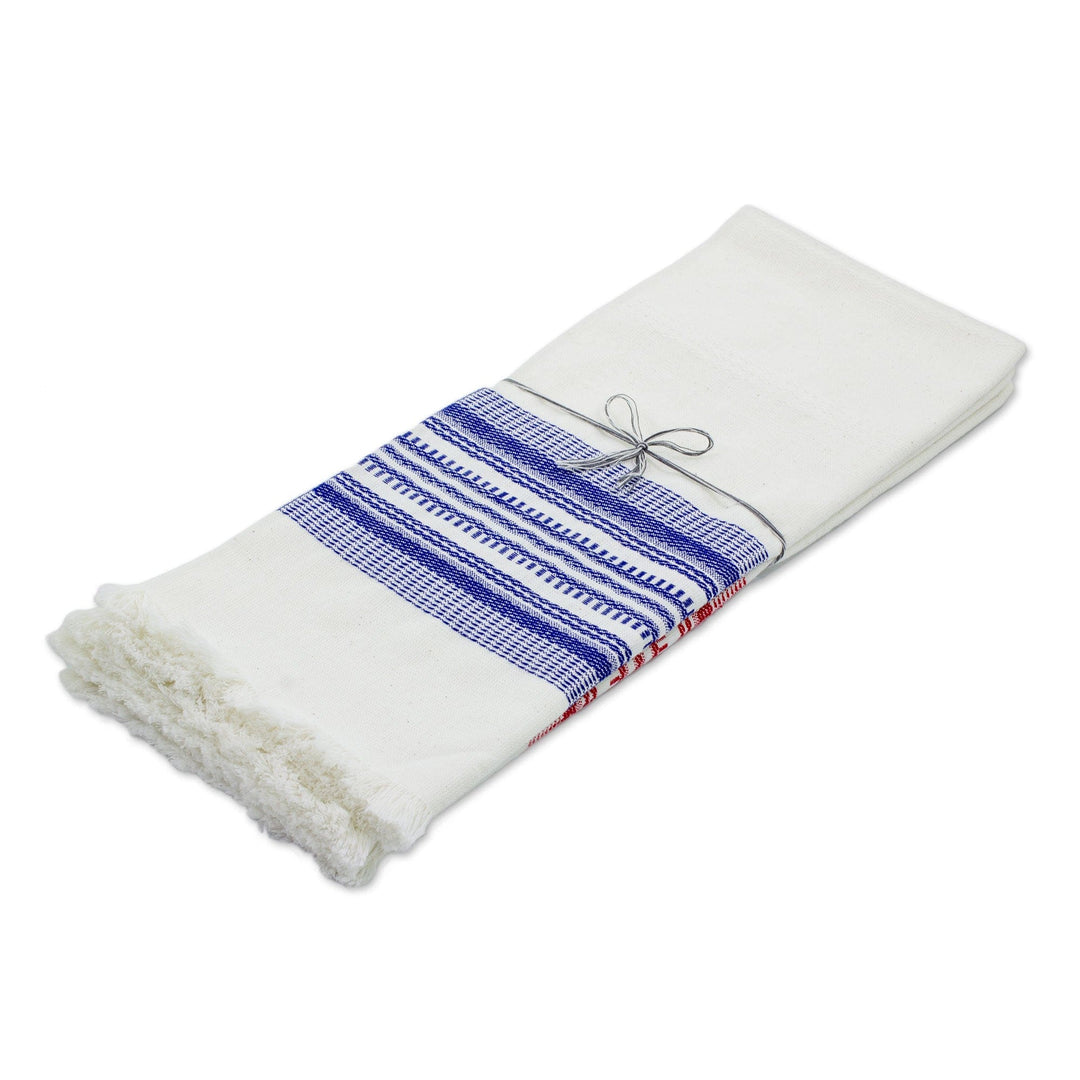 Multicolor 100% Cotton Dishtowels (Set of 3) - Village Fiesta