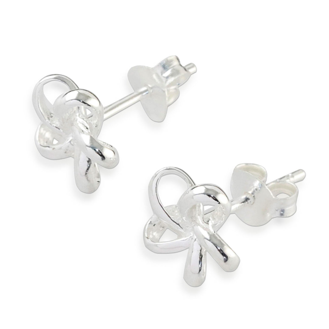 Handcrafted Thai Sterling Silver Floral Stud Earrings - Floral Delicacy