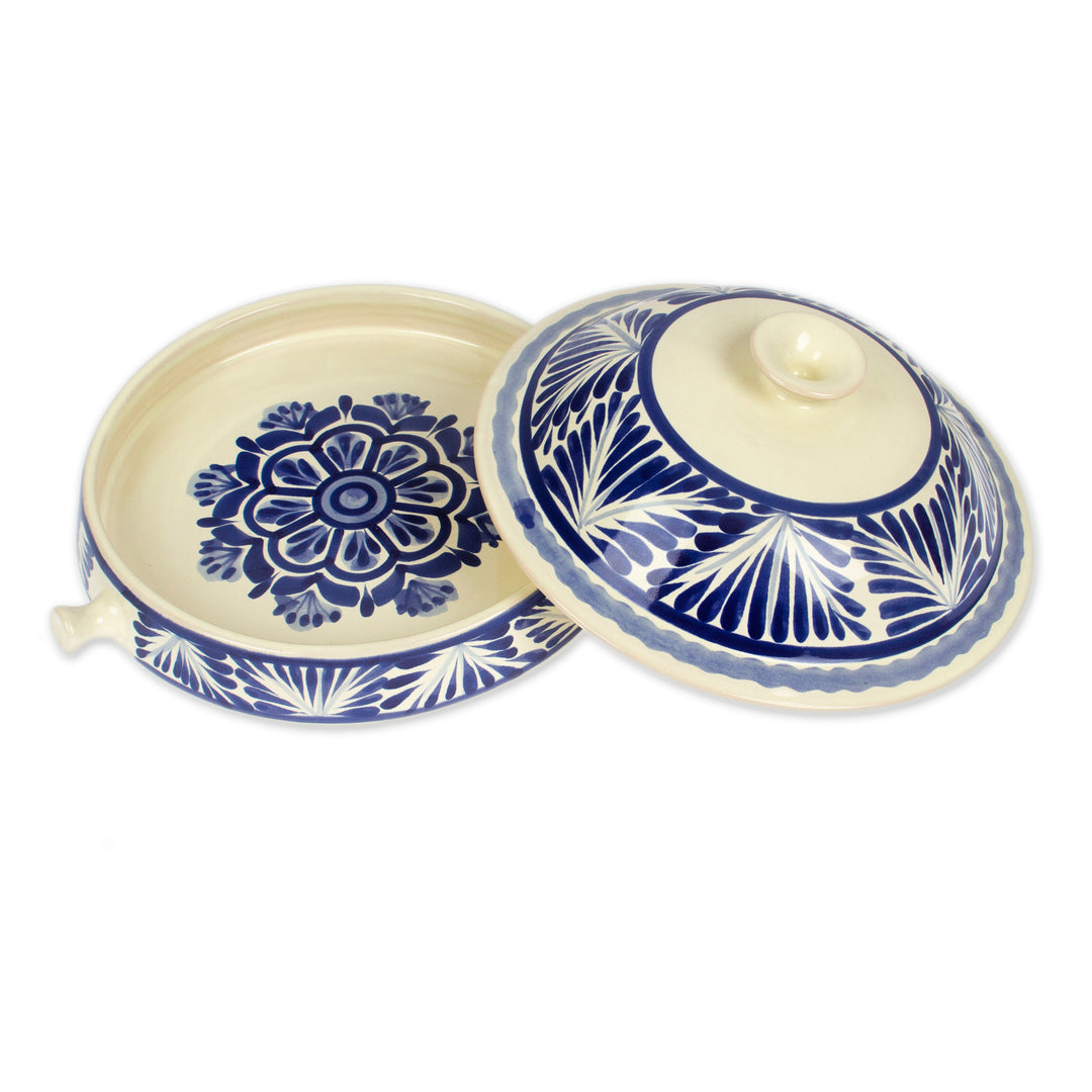 Traditional 7.75 Inch Majolica Salsa Bowl from Mexico - Taste of Mexico