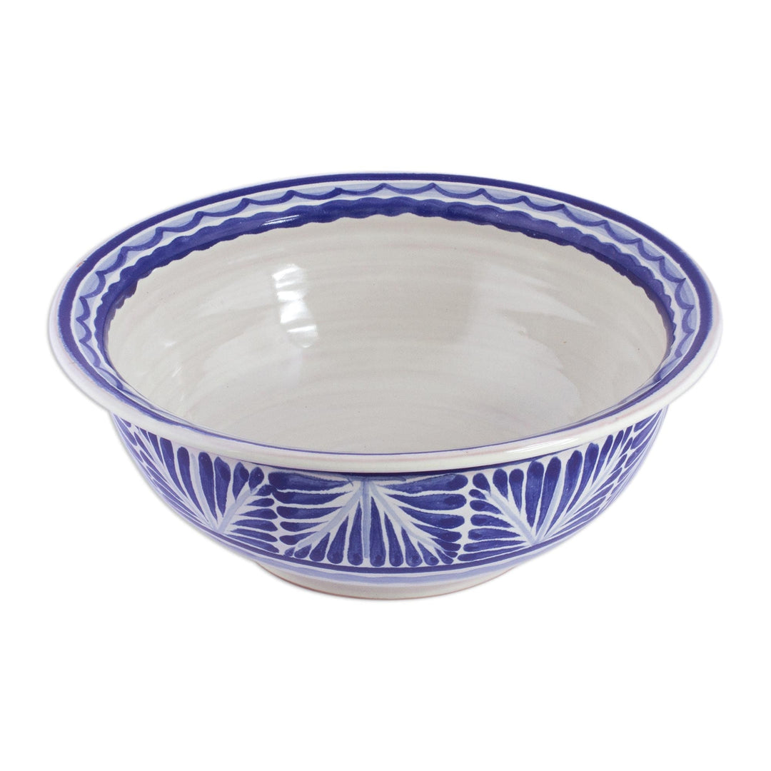 Hand-Painted Traditional Majolica Ceramic Bowl from Mexico - Taste of Mexico