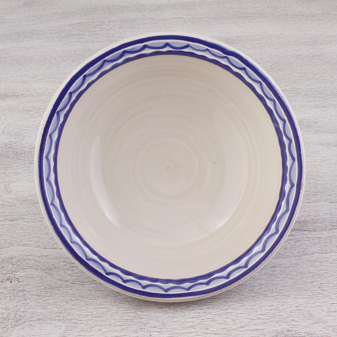 Hand-Painted Traditional Majolica Ceramic Bowl from Mexico - Taste of Mexico