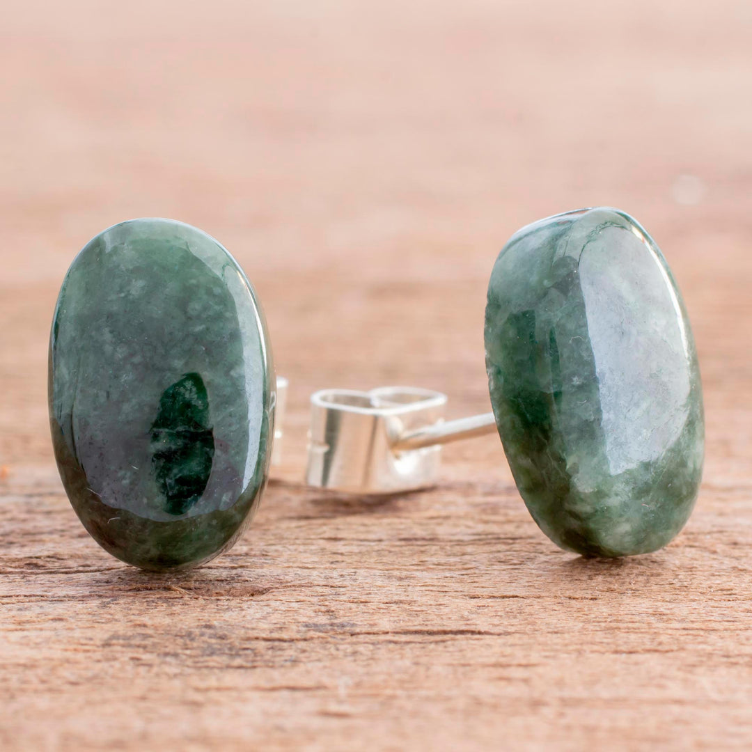 Oval Simplicity in Dark Green