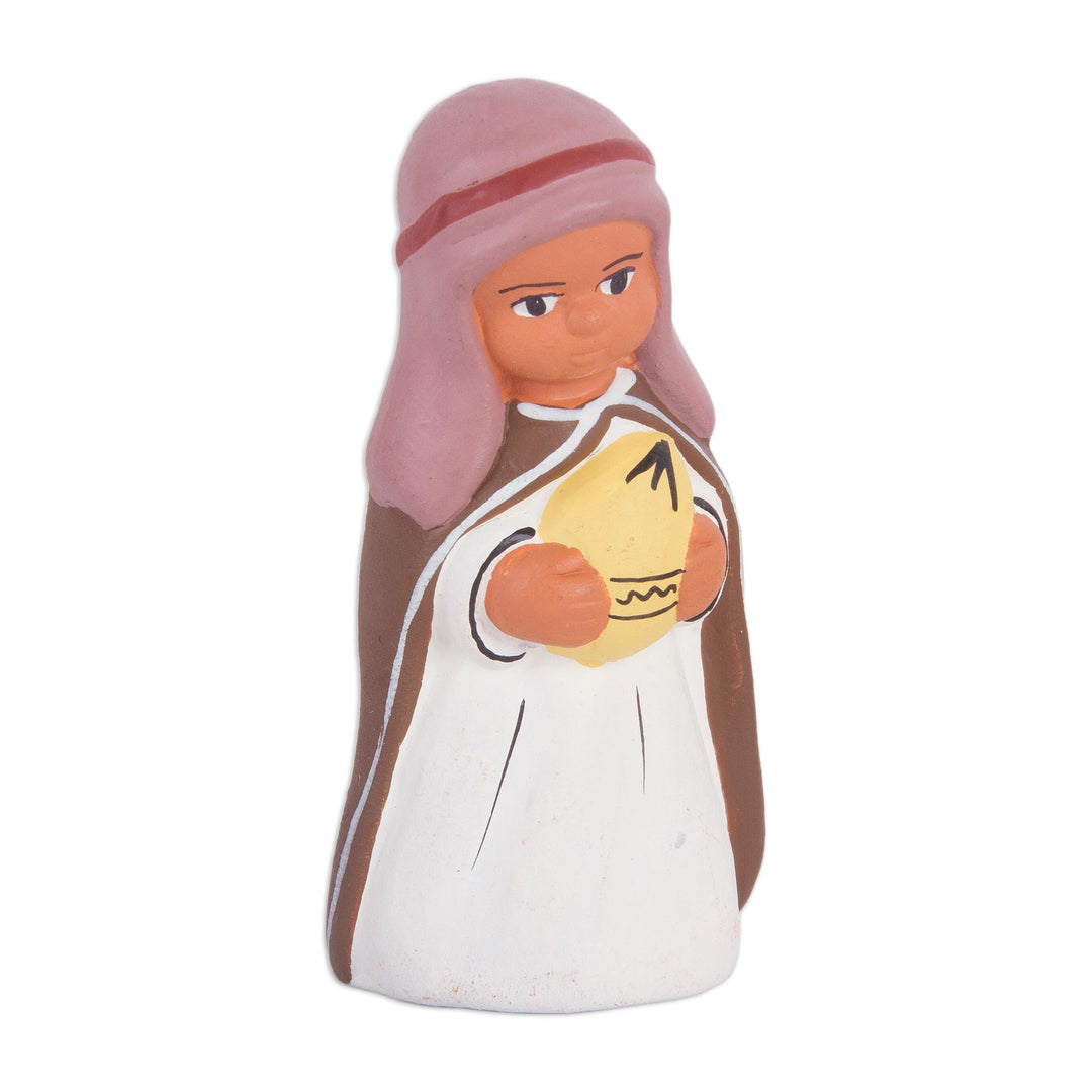 Hand-Painted Ceramic Arabic Nativity Scene from Peru - Arabic Nativity