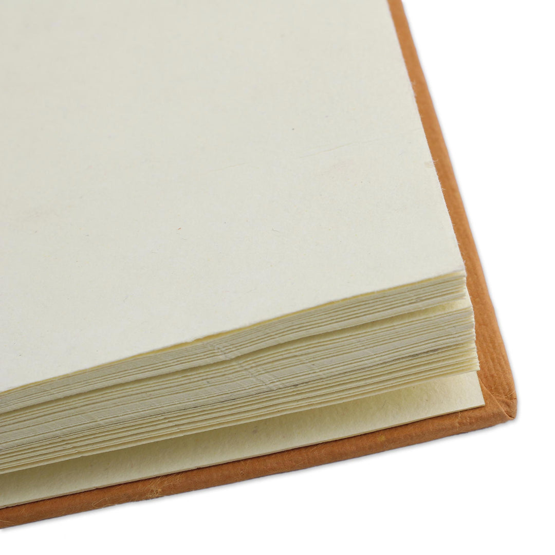 Madhubani Style Blank Handmade Paper Journal - Peacock Majesty