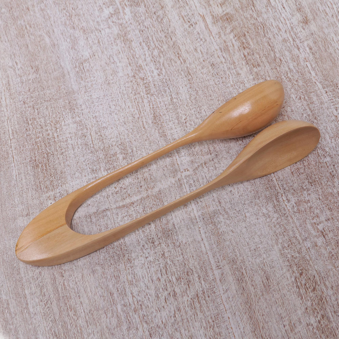 Handmade Wood Spoons Percussion Instrument from Bali - Spoons