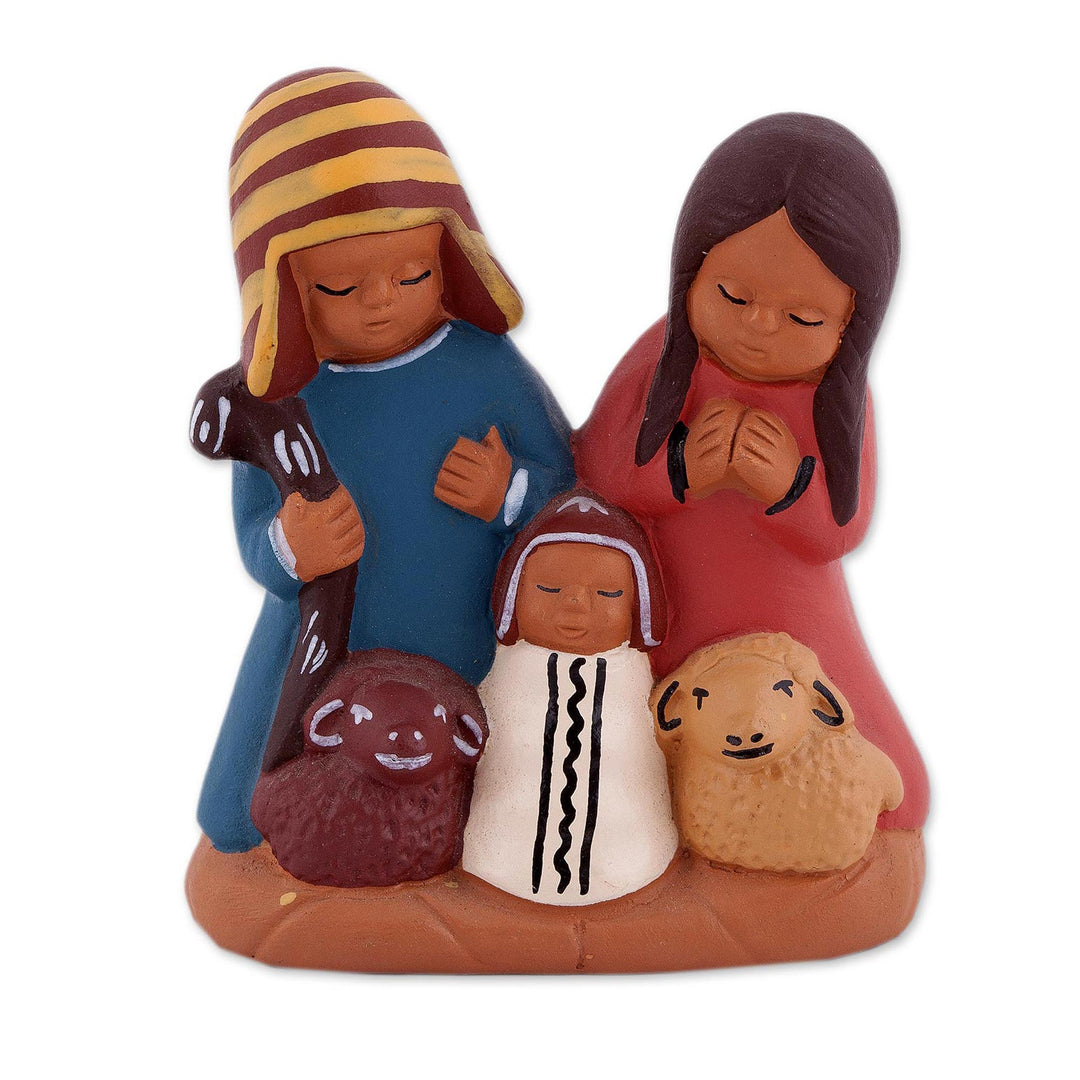 Hand-Painted Cultural Ceramic Nativity Scene from the Andes - Andean Home