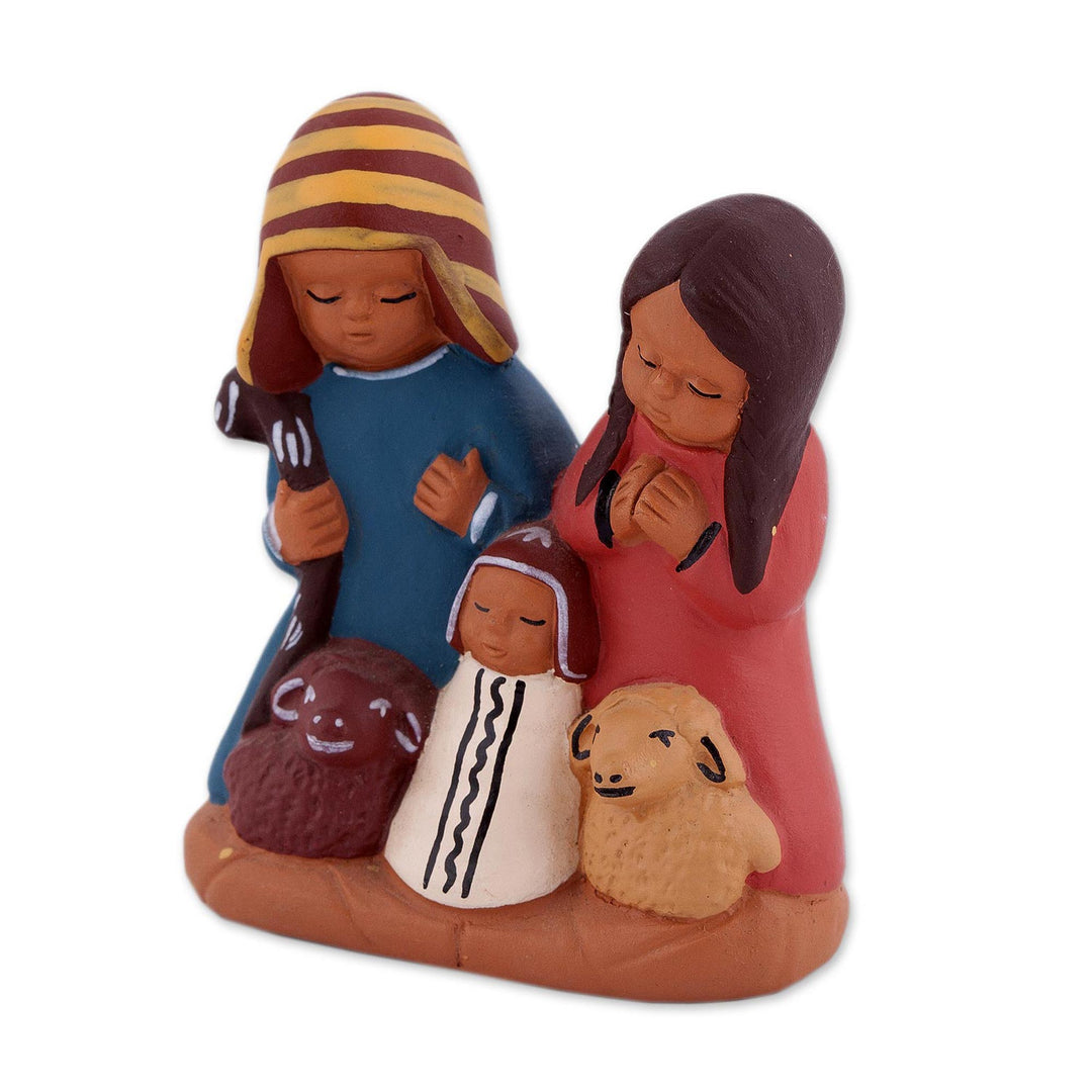 Hand-Painted Cultural Ceramic Nativity Scene from the Andes - Andean Home