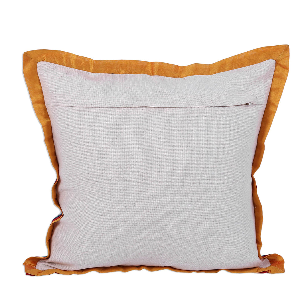 Horse Themed Cotton Cushion Covers from India (Pair) - Post Time