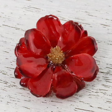 Blooming Cosmos in Crimson