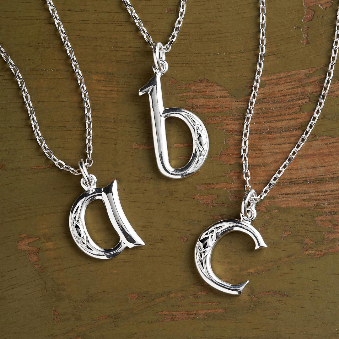 Book of Kells Initial Necklace - Book of Kells