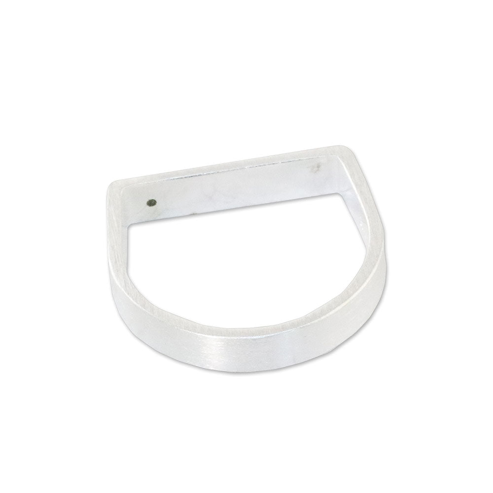 Minimalist Silver Band Ring with Blue Topaz Accent - Discreetly Blue