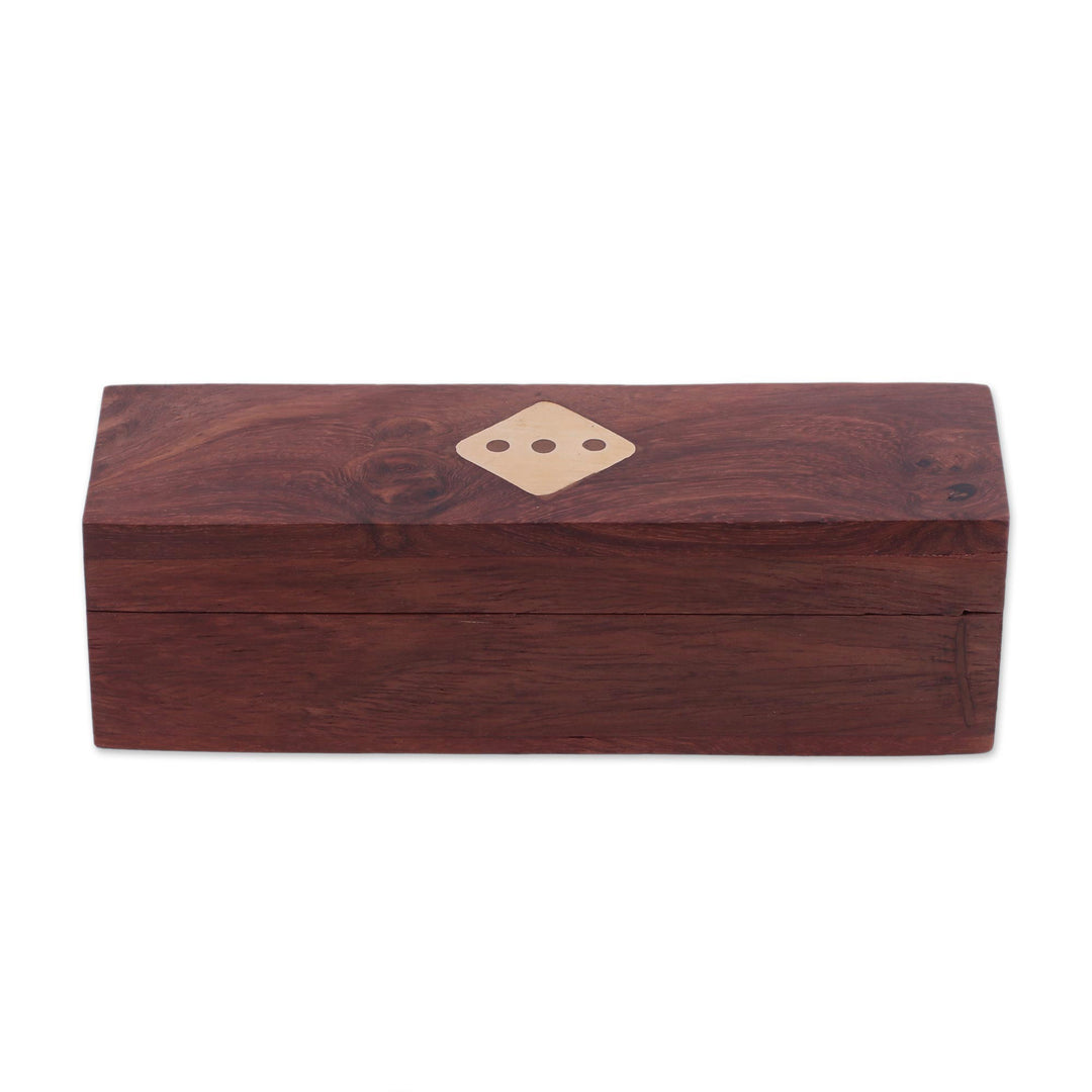 Handcrafted Wood Dice (Set of 5) from India - Delightful Chance