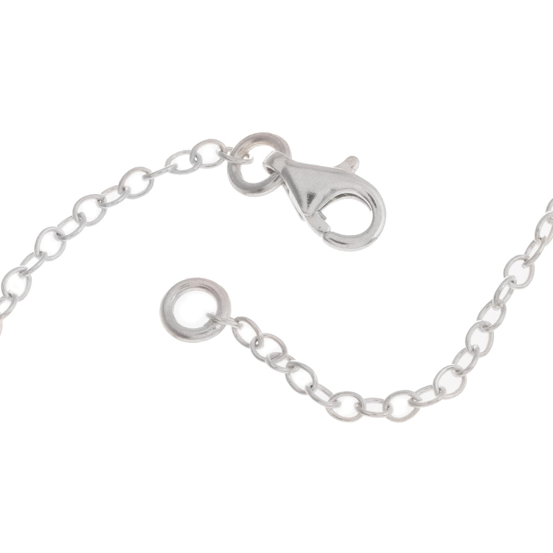 Sterling Silver and Natural Leaf Pendant Necklace from Peru - Hydrangea Leaf