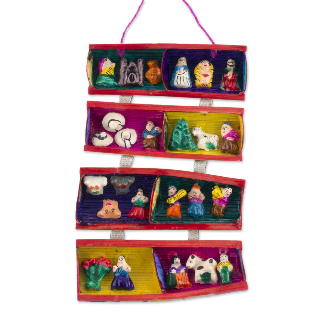 Handcrafted Mini Retablo Wall Hanging from Peru - Andes Lifestyle