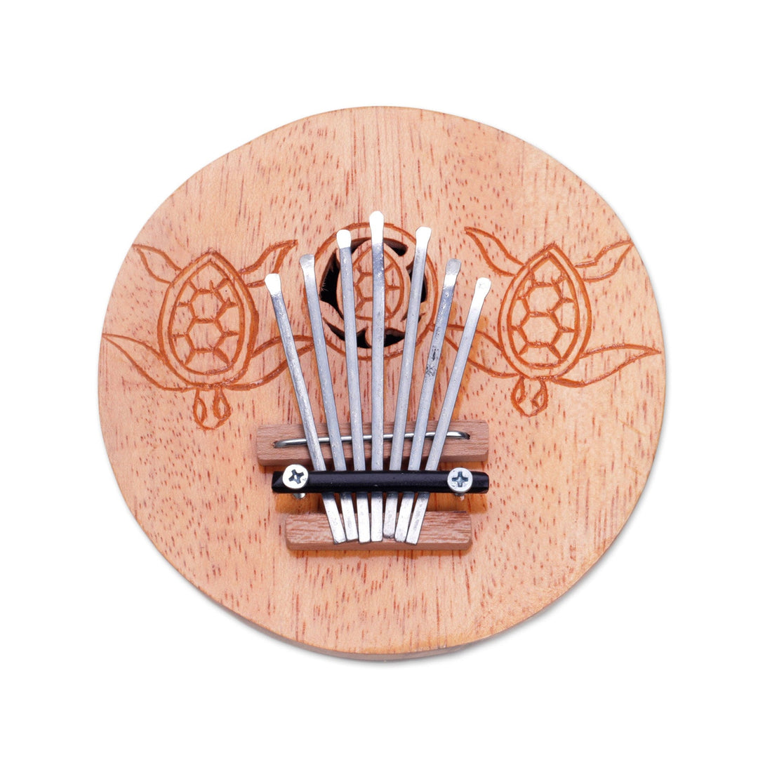 Hand Crafted Balinese Coconut Shell Thumb Piano - Turtle Kalimba