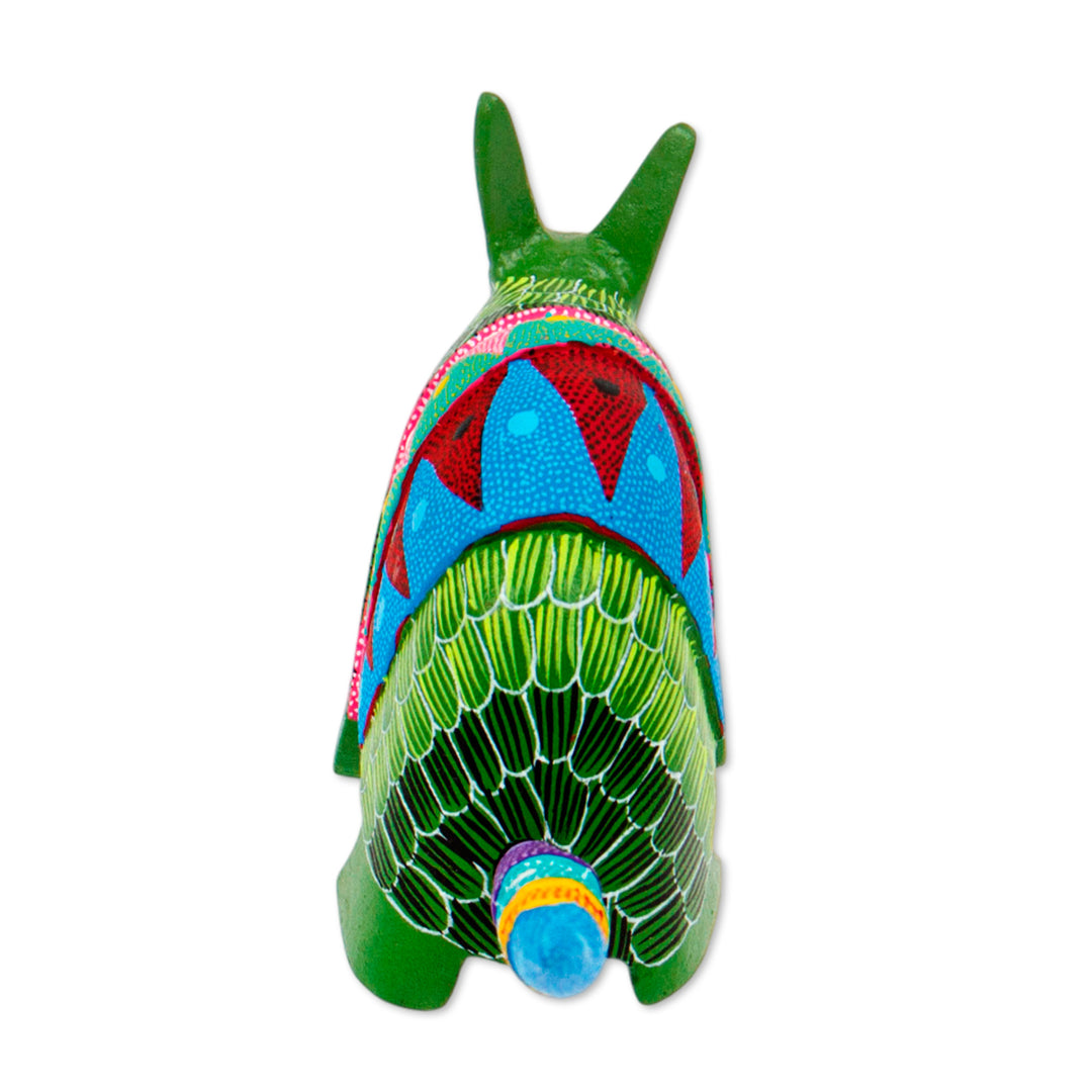 Mexican Handmade Copal Wood Armadillo Alebrije Figurine - Scales and Dreams