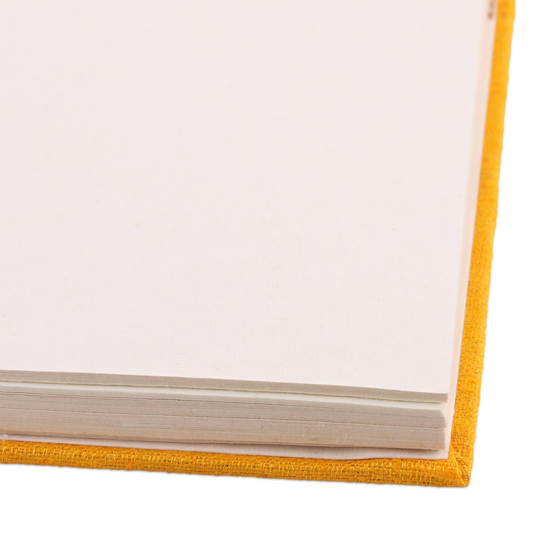 Handmade Paper Spiral Bound Peacock Journal from India - Swaying Peacock