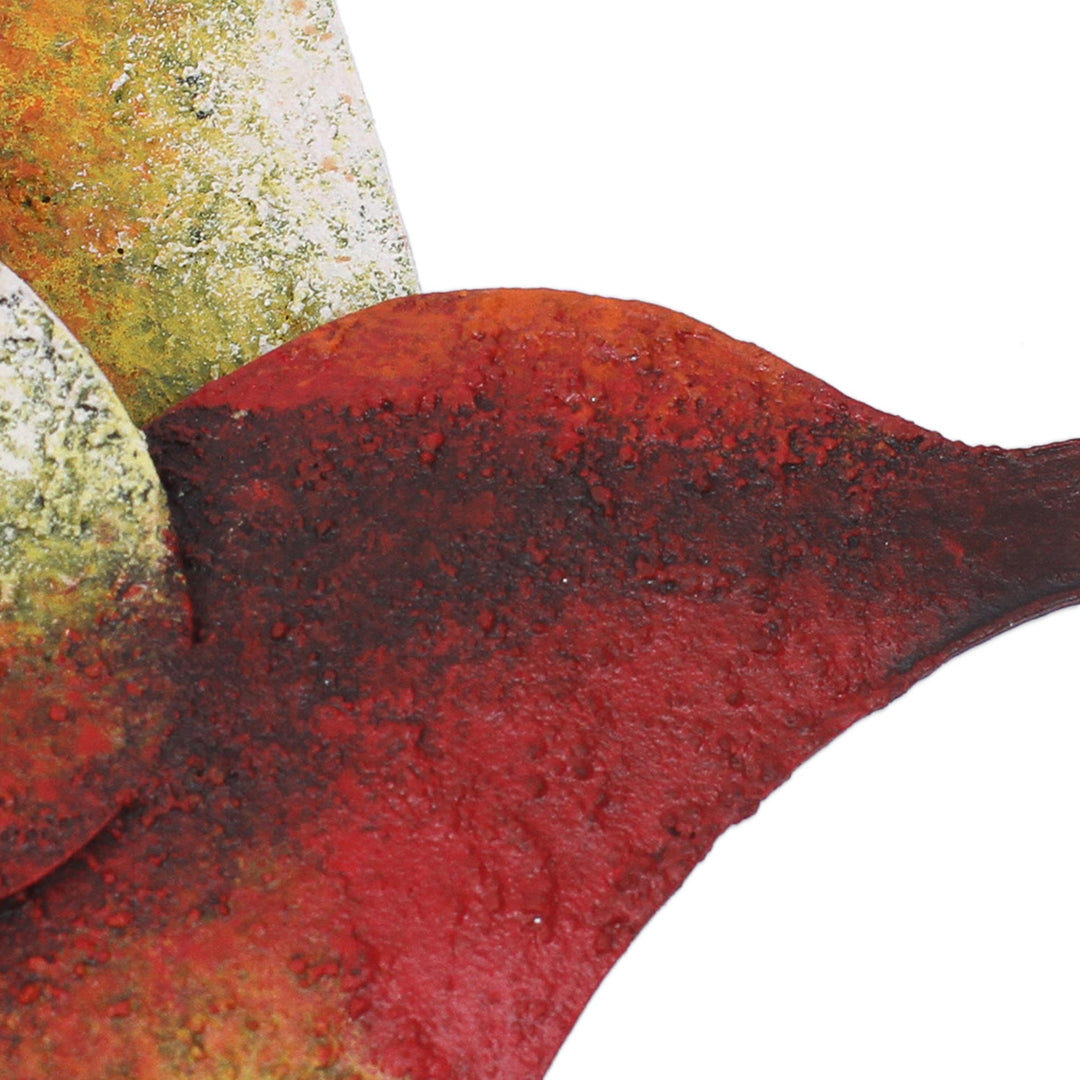 Artisan Handcrafted Hummingbird Steel Wall Sculpture - Delightful Hummingbird