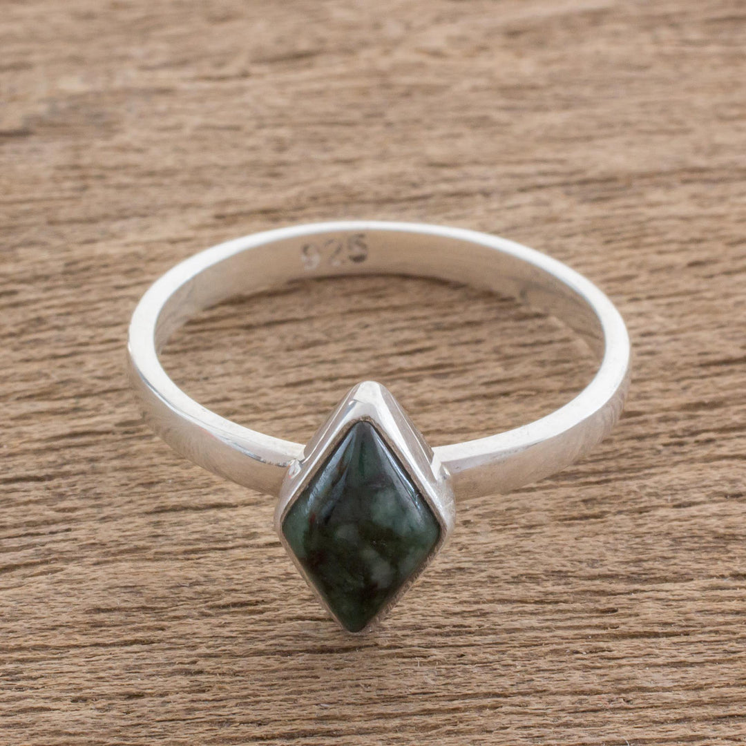 Love Rhombus in Dark Green