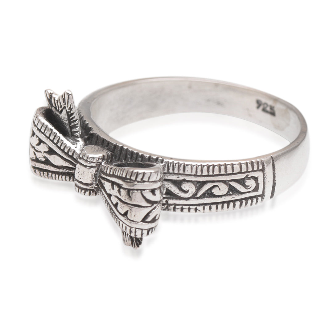 Balinese Handmade 925 Sterling Silver Bow Cocktail Ring - Lifes Gift