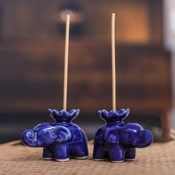 Lotus Elephant in Blue