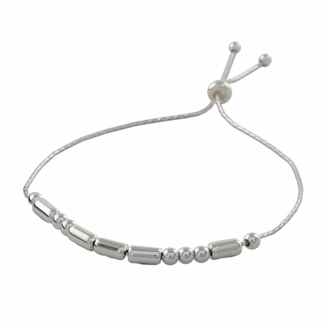 Handmade 925 Sterling Silver Morse Code Love Chain Bracelet - Morse Code Love