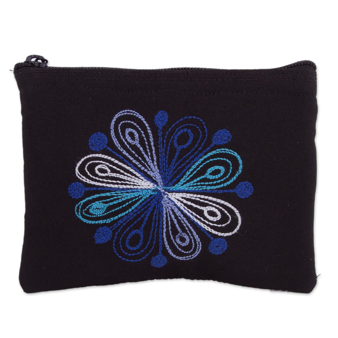 Deer-Themed Embroidered Coin Purse from Peru - Colca Deer