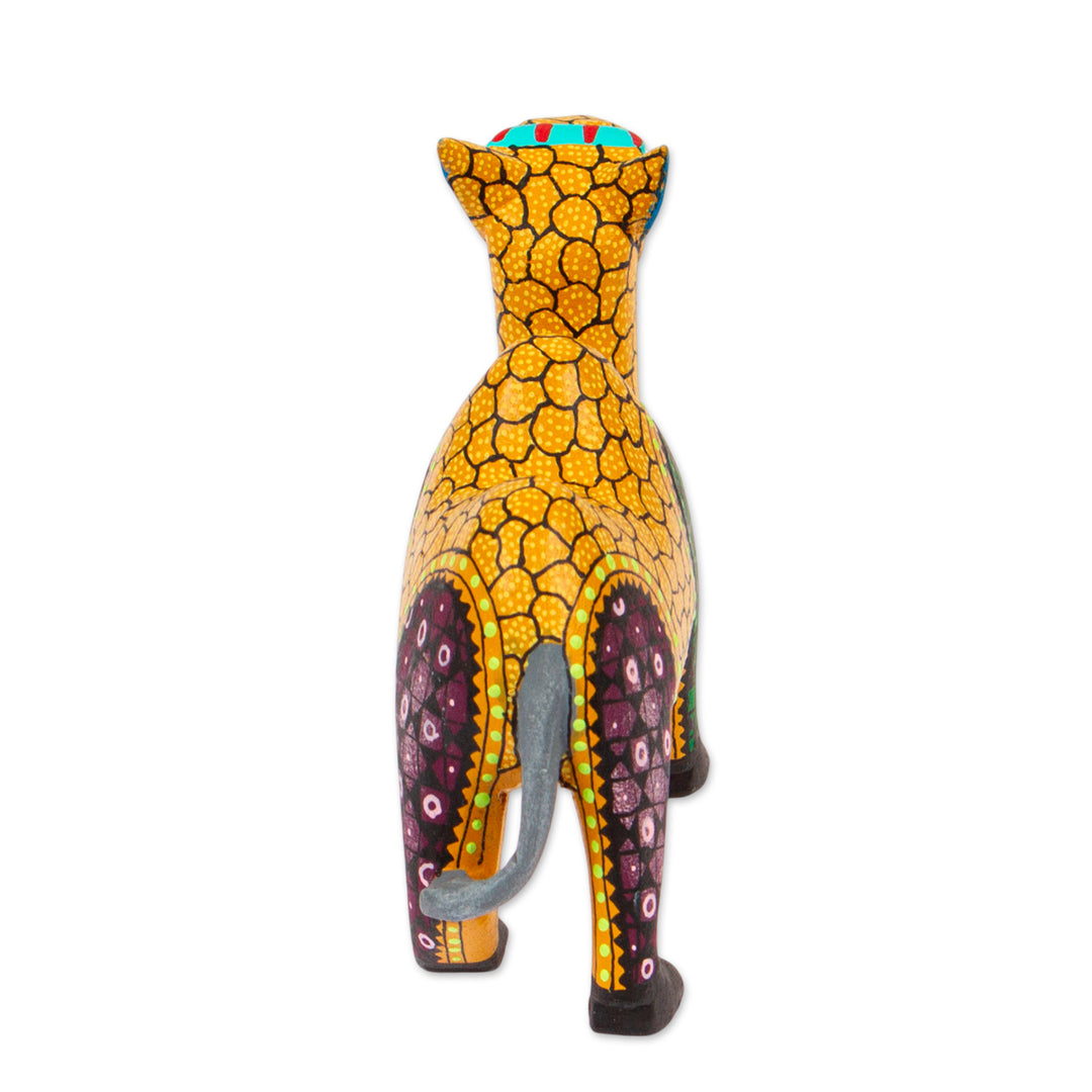 Handcrafted Copal Wood Camel Alebrije Figurine - Joyful Camel
