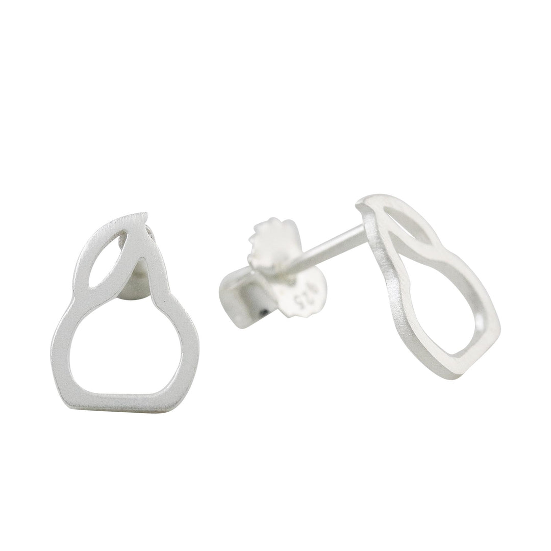 Sterling Silver Pear Stud Earrings from Thailand - Pears