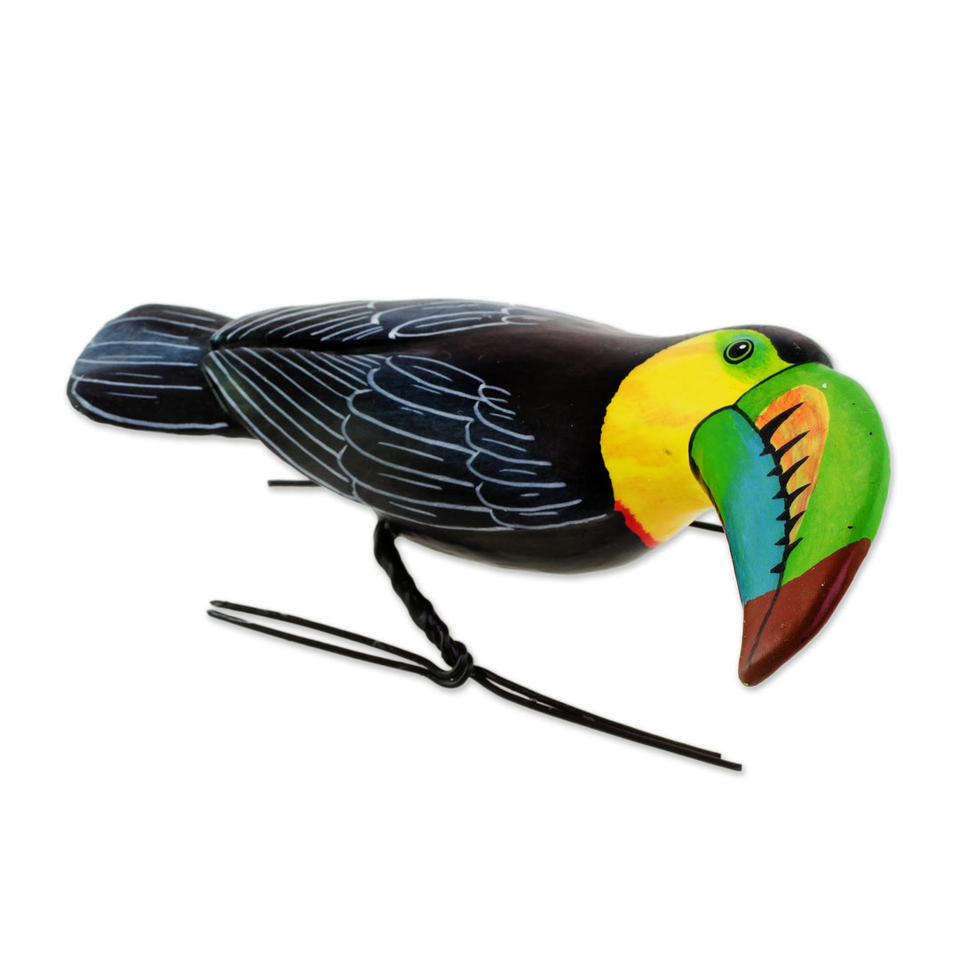 Ceramic Figurine of a Keel-Billed Toucan from Guatemala - Keel-Billed Toucan