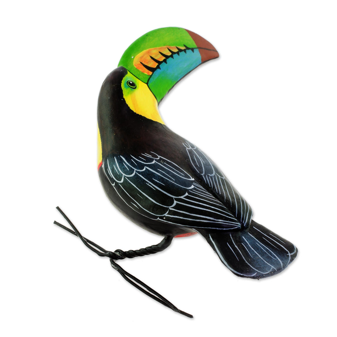 Ceramic Figurine of a Keel-Billed Toucan from Guatemala - Keel-Billed Toucan
