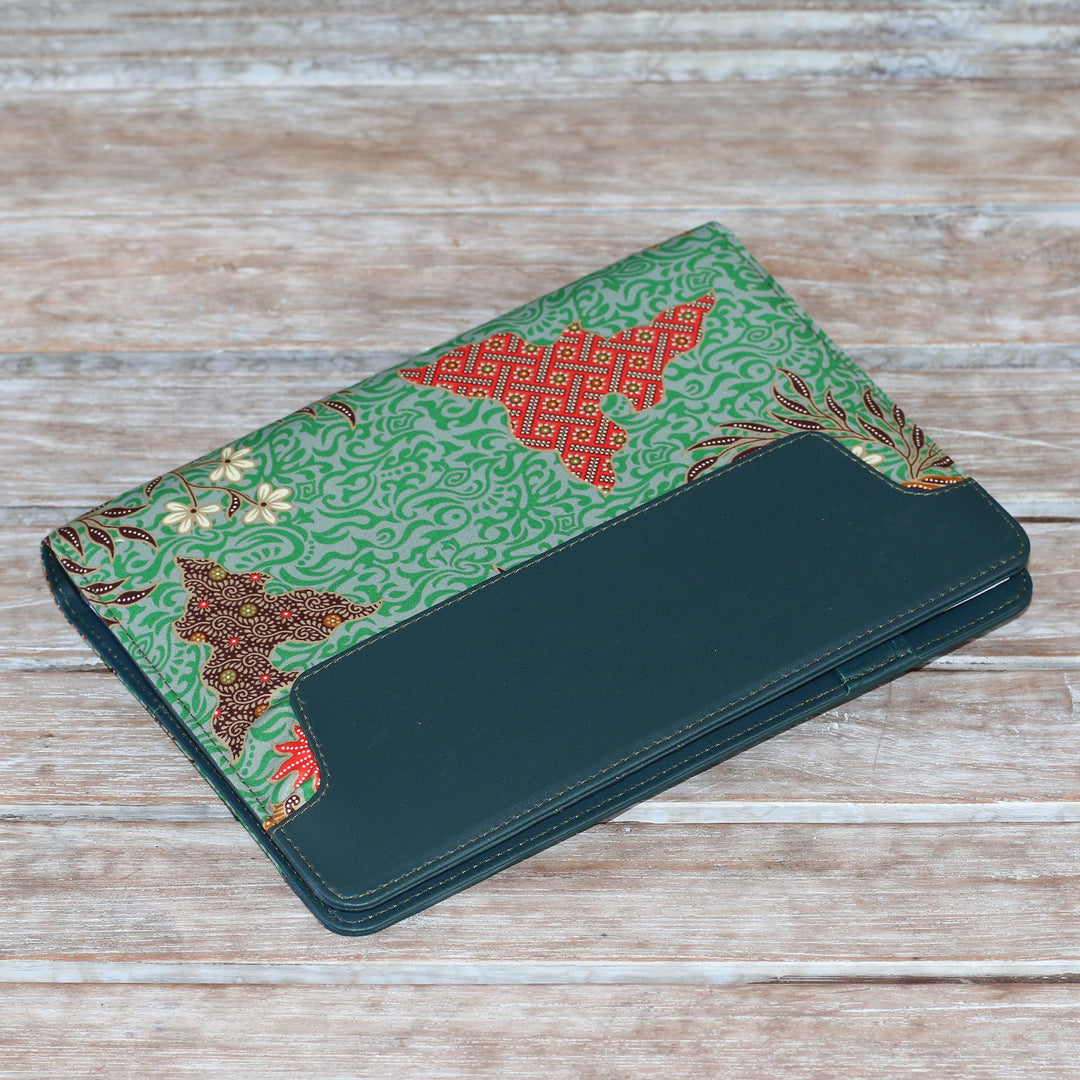 Handmade Batik Cotton Planner in Blue from Indonesia - Writer's Eden