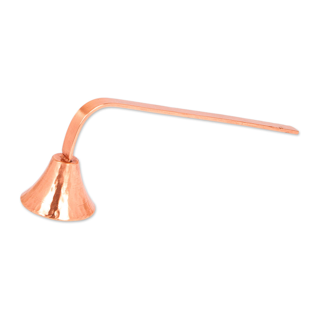 Handcrafted Hammered Copper Candle Extinguisher from Mexico - Lights Out