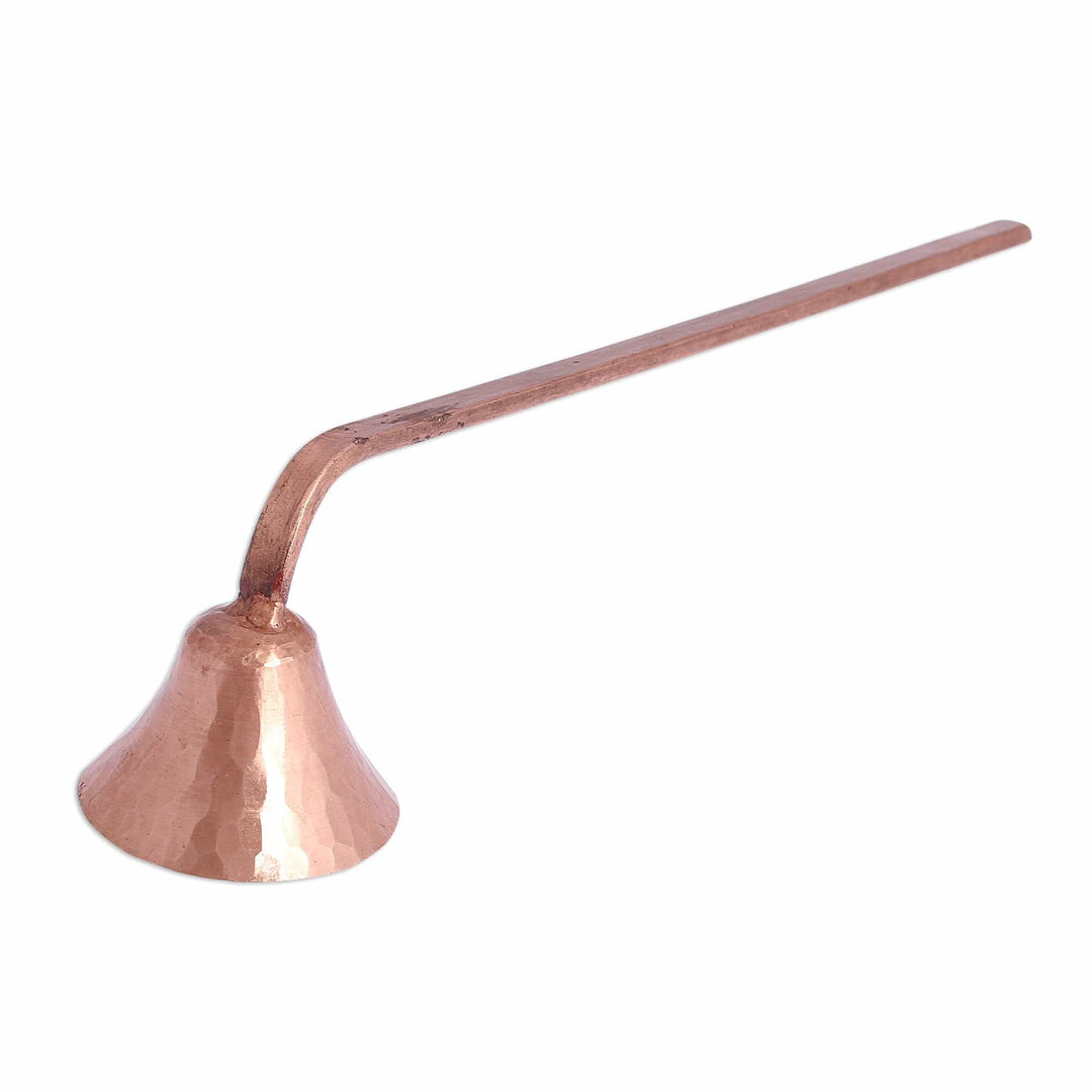 Handcrafted Hammered Copper Candle Extinguisher from Mexico - Lights Out