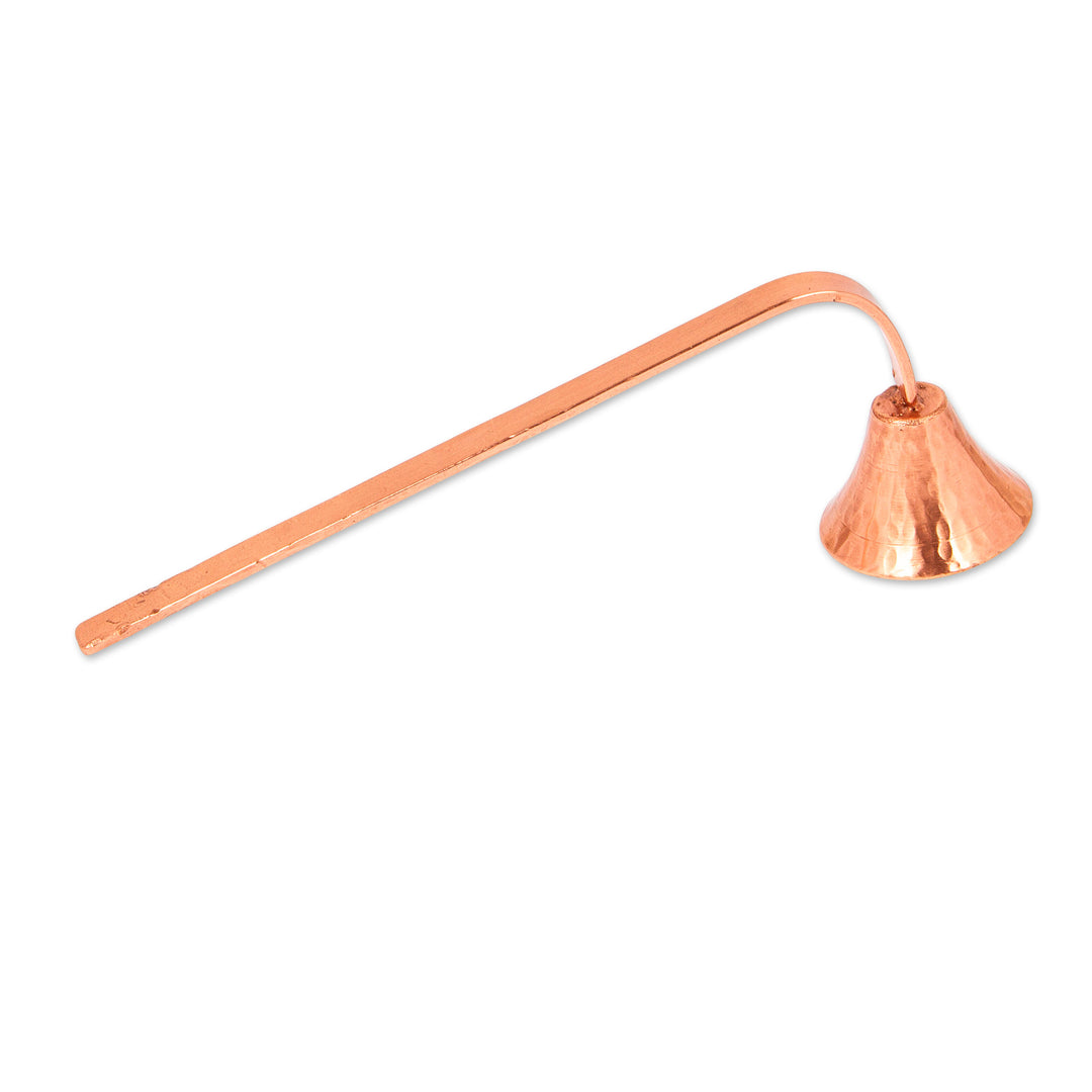 Handcrafted Hammered Copper Candle Extinguisher from Mexico - Lights Out