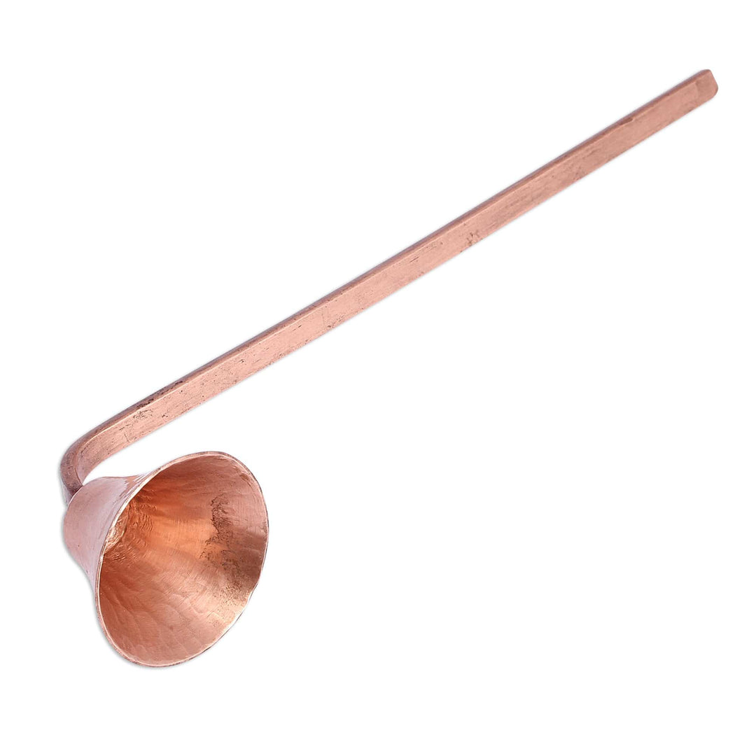 Handcrafted Hammered Copper Candle Extinguisher from Mexico - Lights Out