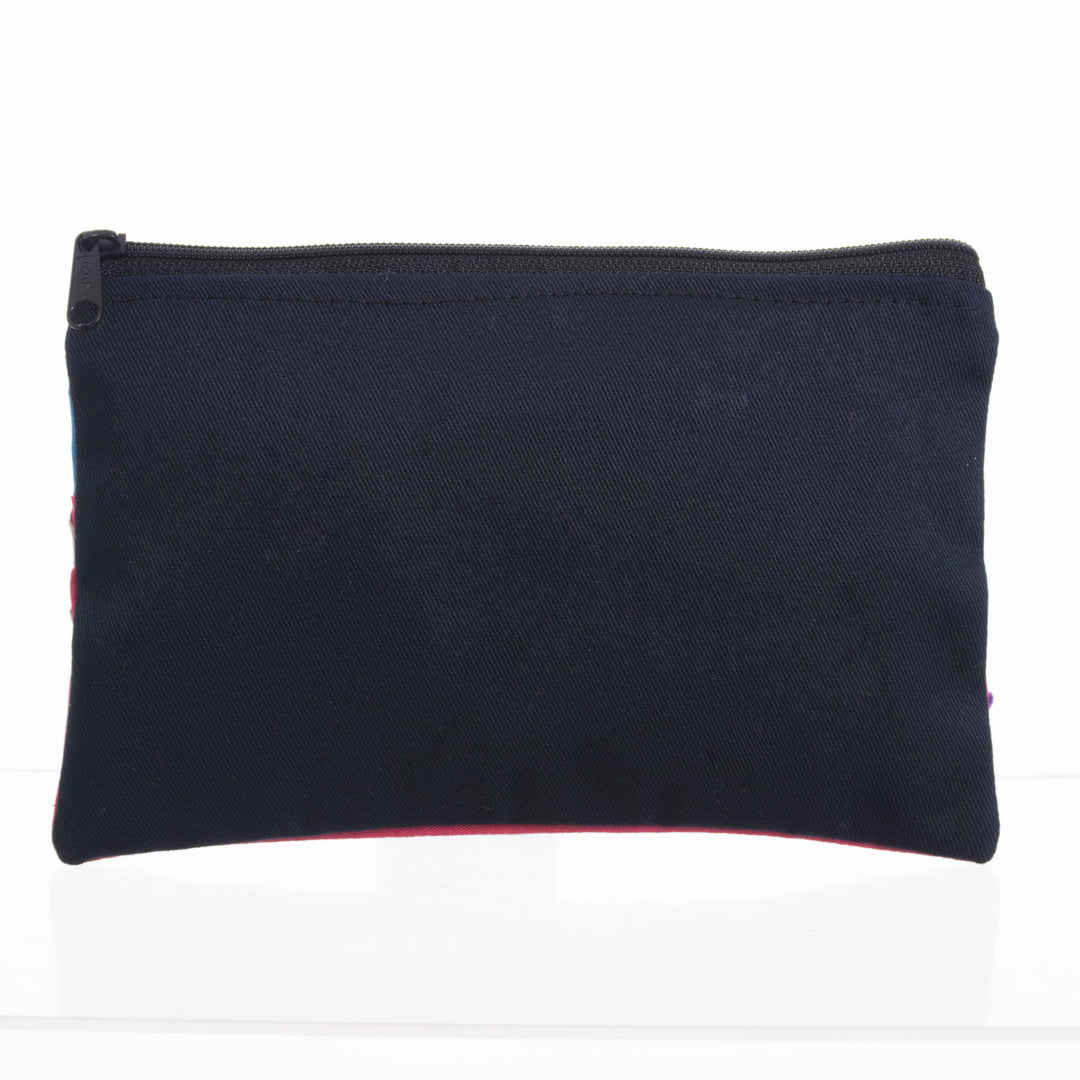 Colorful Andean Gardens Cotton Blend Appliqué Pencil Case - Flourishing Gardens
