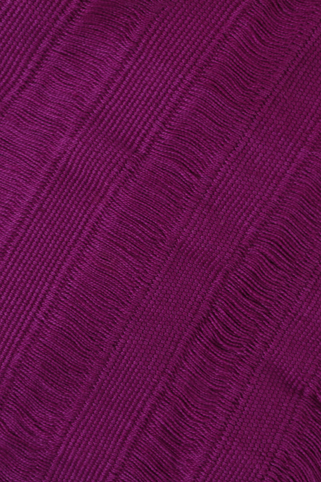 Handwoven Square Cotton Scarf in Mulberry from Mexico - Mulberry Stripes