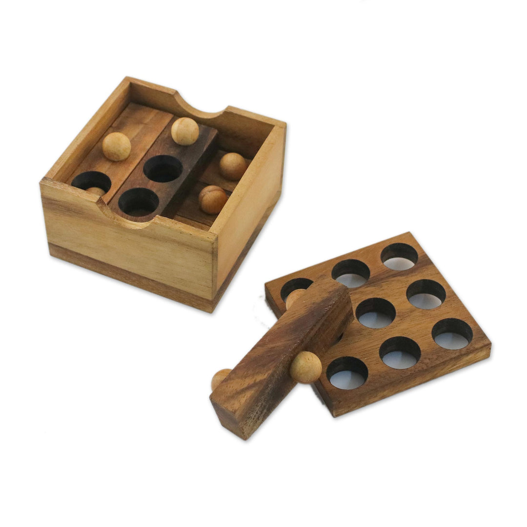Raintree Wood Block Puzzle Crafted in Thailand - Game of Golf