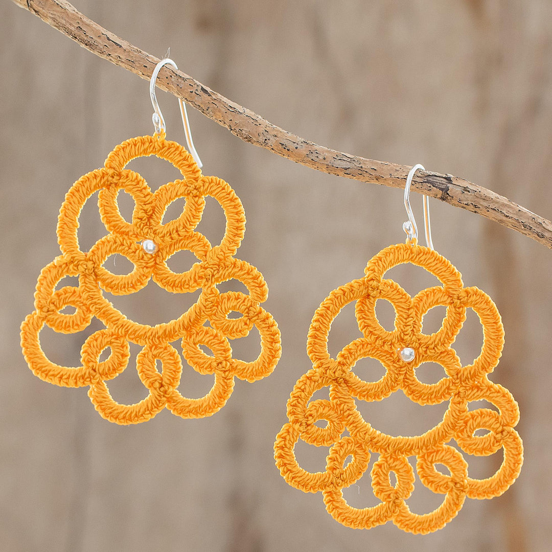 Elegant Swirls in Marigold