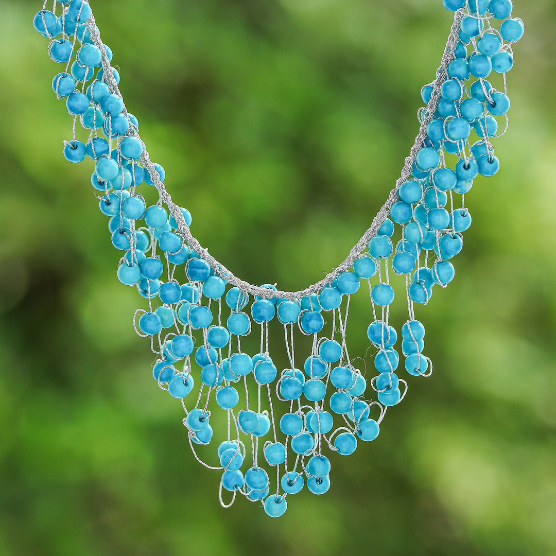 Fantasy Rain in Sky Blue