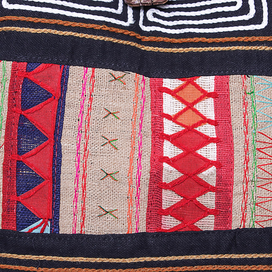 Hill Tribe-Style Cotton Shoulder Bag from Thailand - Earth Love