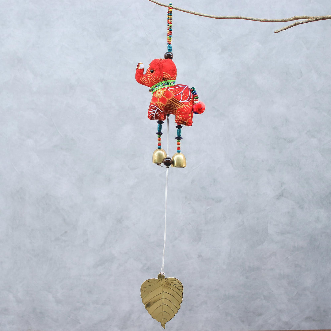 Elephant Dance in Red